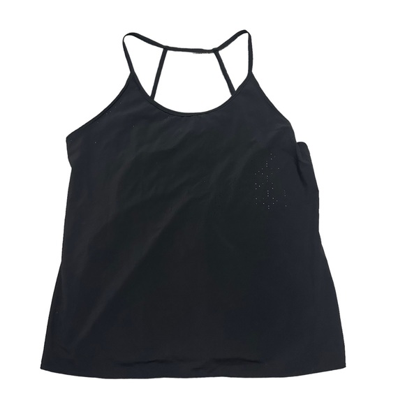 Zella Tops Nwt Zella Black Athletic Workout Semi Sheer Tank Size